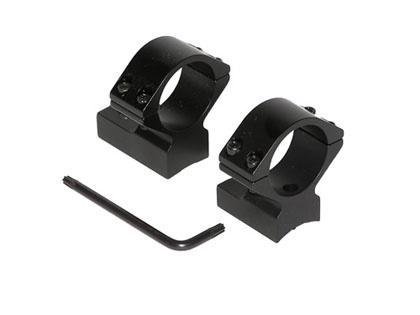 https3A2F2Fmedia.chattanoogashooting.com2Fimages2Fproduct2FTJ9407052FTJ940705 Talley Lightweight Alloy Scope Mounts - Black Anodized - 1" - Medium Weatherby Accumark - Magnum Mark V (9 LUG)