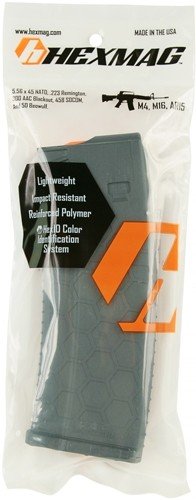 HEXMAG MAGAZINE AR-15 5.56X45 - 15RD GRAY POLYMER SERIES 2