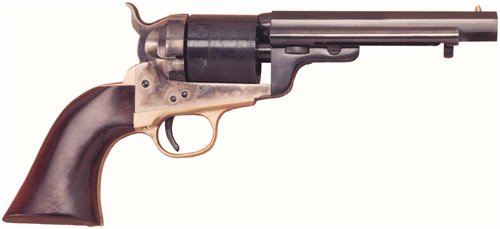 GCA939 CIMARRON 1860 RICHARDS-MASON - 38SPL 5.5" FS CC/BLUED WALNUT