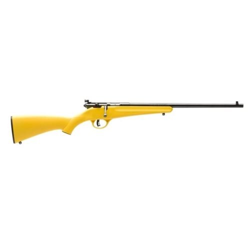 https3A2F2Fmedia.chattanoogashooting.com2Fimages2Fproduct2FBV138052FBV13805_1 Savage Rascal Single Shot Rifle .22LR 1rd Capacity 16.125" Barrel Yellow Stock