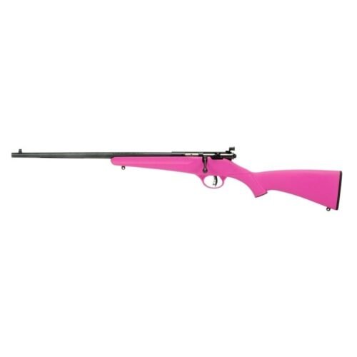 https3A2F2Fmedia.chattanoogashooting.com2Fimages2Fproduct2FBV138442FBV13844 Savage Arms Rascal Left Hand Rifle 22LR Single Shot 16.13" Barrel Pink