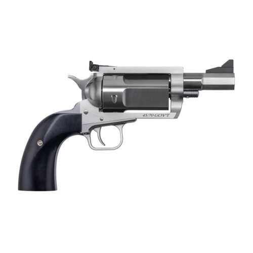 https3A2F2Fmedia.chattanoogashooting.com2Fimages2Fproduct2FDXBFR4570CT2FDXBFR4570CT-1_1 Magnum Research Exclusive BFR Rolling Thunder Handgun .45-70 Gov't 5rd Capacity 3" Barrel Silver with Black Grips