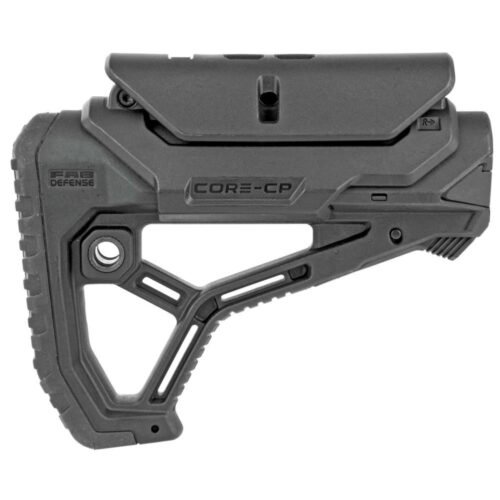 https3A2F2Fmedia.chattanoogashooting.com2Fimages2Fproduct2FNAfxglcorecpb2FNAfxglcorecpb-1.jpg Fab Defense GL-CORE CP Buttstock with Adjustable Cheek-Rest for Milspec and Commercial Tubes Black