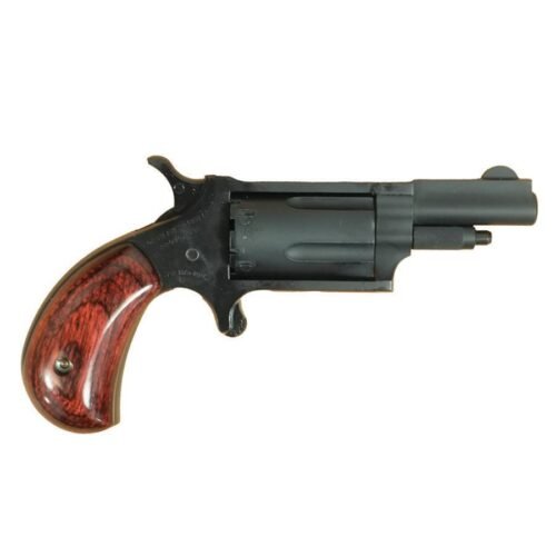 https3A2F2Fmedia.chattanoogashooting.com2Fimages2Fproduct2FNDNAA22MSGRW2F22_mag_stealth_grey_cerakote_checkered_rose_grips_ndnaa22msgrw_0003_Right NAA 22M Mini Revolver Handgun .22 Magnum 5rd Capacity 1.625" Barrel Stealth Grey with Rose Grip