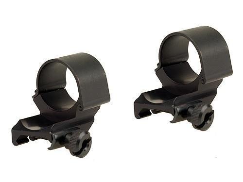 https3A2F2Fmedia.chattanoogashooting.com2Fimages2Fproduct2FWE490452FWE49045.jpg Weaver Detachable Extension Top Mount Aluminum Scope Rings - 1" High Dual EXT - Matte