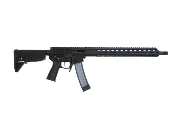 https3A2F2Fwww.2ndamendmentwholesale.com2Fmedia2Fcatalog2Fproduct2Fw2Fa2Fwarscorp9-blk-carbine_1 Wraithworks WARSCORP9 Side-charging AR Rifle - Black | 9mm | 16" Barrel | 13" M-LOK Rail | Accepts Scorpion Mags
