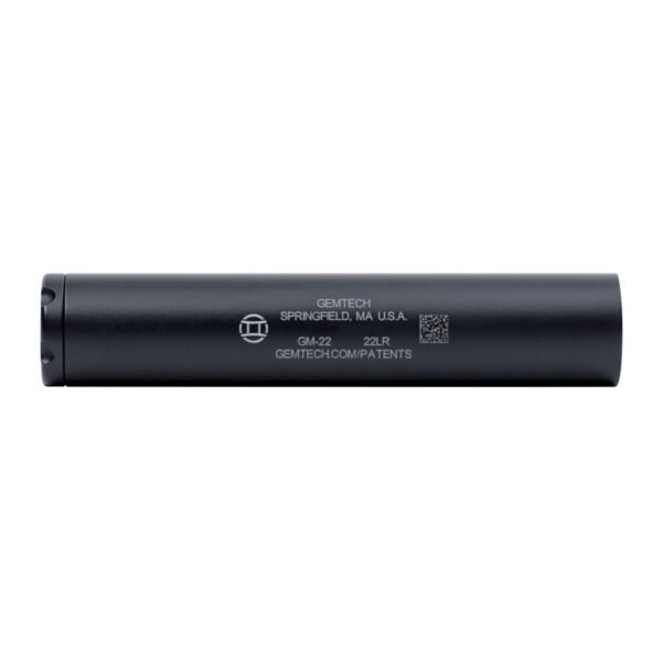 12127gmtstrighte4c1 GEMTECH GM-22 22LR 1/2X28 SILENCER