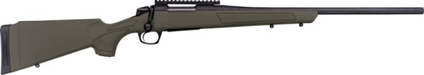 GCR3908G CVA CASCADE 22-250 22" #3 - W/RAIL BLACK/OD GREEN