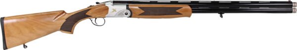 GIJ60012BLONDE.jpg IVER JOHNSON 600 O/U 12GA 3" - 28"VR MATTE BLONDE WOOD