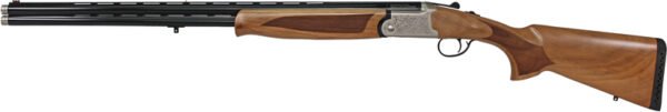 GIJ60028BLONDE_LEFT IVER JOHNSON 600 O/U 28GA - 28"VR MATTE BLONDE WOOD
