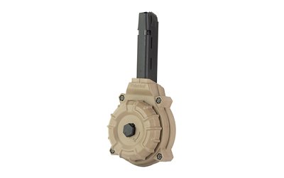 MGPMDRM-A11-FDE_1 PROMAG GLOCK 17/19 9MM DRUM 50RD FDE