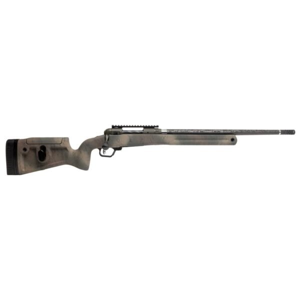 https3A2F2Fmedia.chattanoogashooting.com2Fimages2Fproduct2FBV581632FBV581631 Savage 110 Pro Pursuit Rifle 300 PRC 3rd Capacity 20'' Barrel Earth-tone Camo with Black Web Stock