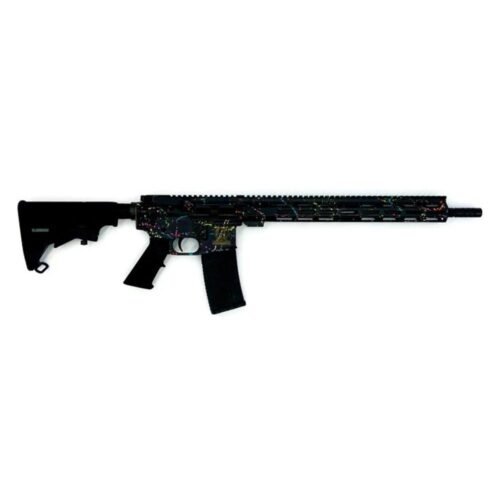 https3A2F2Fmedia.chattanoogashooting.com2Fimages2Fproduct2FIQGL15223SBLK2FIQGL15223SBLK Great Lakes AR-15 "Saved By the Splatter" Rifle .223 Wylde 30rd Magazine 16" Barrel Black/Nitride