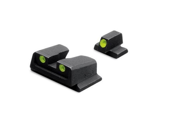 https3A2F2Fmedia.chattanoogashooting.com2Fimages2Fproduct2FMKML117662FMKML11766 Meprolight Smith & Wesson Tru-Dot Night Sight Set - TD M&P Full Size Compact. 9mm .40 Fixed Set Green