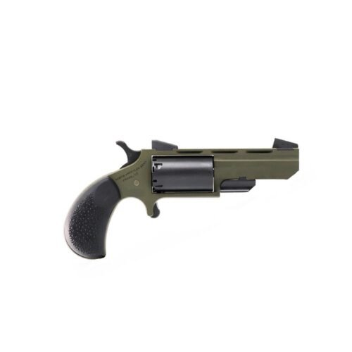 https3A2F2Fmedia.chattanoogashooting.com2Fimages2Fproduct2FNDNAATGHMB2FNDNAATGHMB NAA Green Huntsman Handgun .22 WMR 5rd Capacity 2" Barrel OD Green/Black