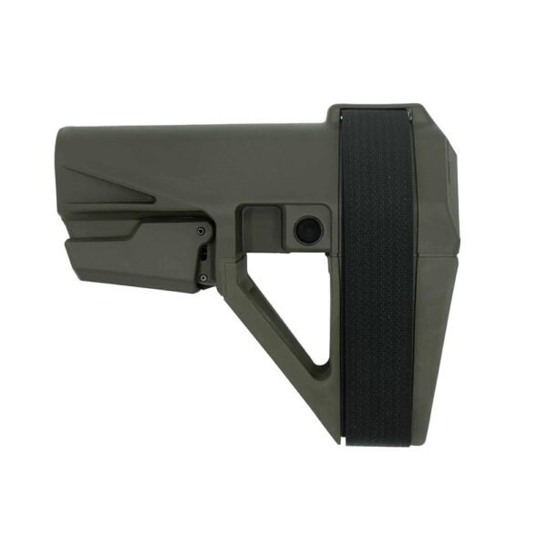 https3A2F2Fmedia.chattanoogashooting.com2Fimages2Fproduct2FSOSBA5X04SB2FSOSBA5X04SB-1 SB Tactical SBA5 Pistol Stabilizing Brace 5-Position Adjustable for AR-15 OD Green