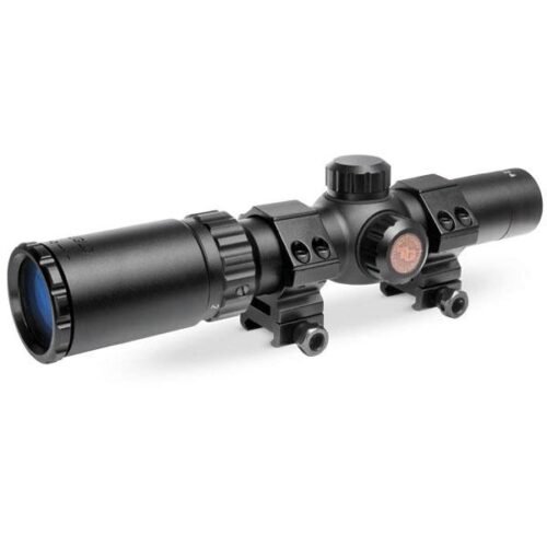 https3A2F2Fmedia.chattanoogashooting.com2Fimages2Fproduct2FXRTG8514BC2FXRTG8514BC.jpg Truglo Tru-Brite 30 Hunter Rifle Scope - 1-4x24mm 30mm CIR Rings Matte Black