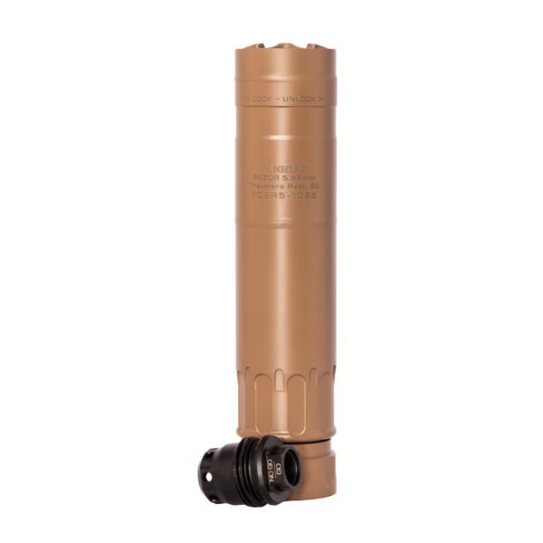 rsrzrfde5561hr7709 RUGGED SUPPRESSORS RAZOR556 5.56 SILENCER FDE