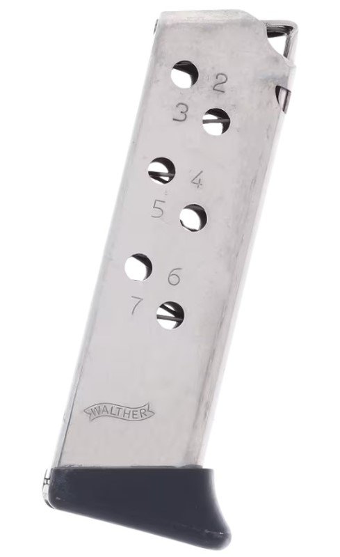 5136784a91e.jpg WALTHER ARMS MAG PPK 32ACP 7RD NICKEL FR