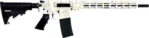 GL15223SWHT GLFA AR15 SPLATTER 223 WYLDE - 16" NIT BBL WHITE