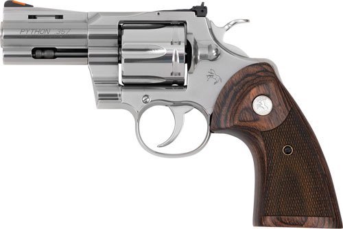GPYTHONSP3WTS COLT PYTHON 357MAG 3" 6RD - STAINLESS WALNUT GRIPS