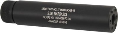 Z55FAKEAR GUNTEC AR15 FAKE SUPPRESSOR - 5.5" 1/2X28 THREADS BLACK