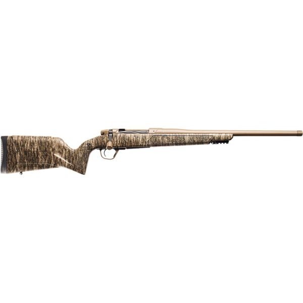 https3A2F2Fmedia.chattanoogashooting.com2Fimages2Fproduct2FCQ80115012012FCQ80115058012 Christensen Evoke Rifle 243 Win 4rd Magazine 20" FDE Cerakote Barrel Mossy Oak Polymer Stock