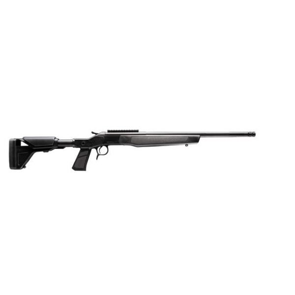 https3A2F2Fmedia.chattanoogashooting.com2Fimages2Fproduct2FCVCR4439XP2FCVCR4439XP1 CVA Scout XP Rifle 35 Whelen Single Shot 20" Threaded Fluted Stainless Steel Barrel w/Graphite Black Stock