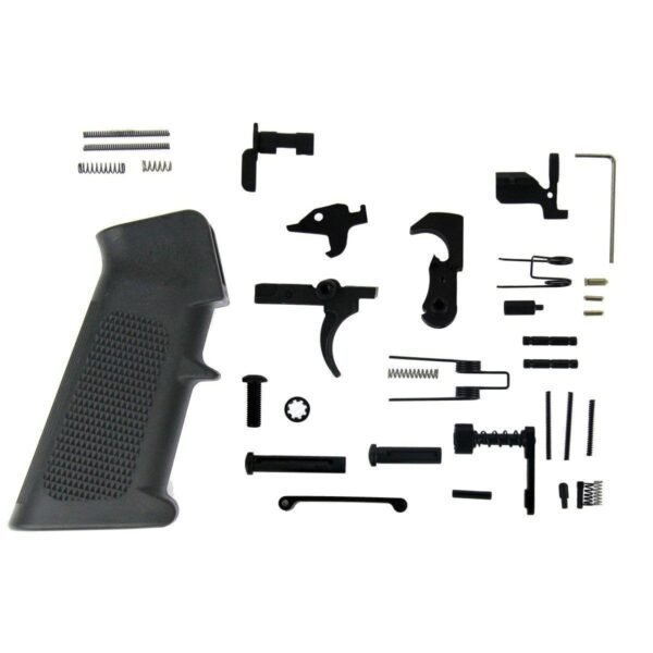 https3A2F2Fmedia.chattanoogashooting.com2Fimages2Fproduct2FEFLPK01USA2FEFLPK01USA_1.jpg TacFire AR-15 Lower Parts Kit / A2 Grip (Made in the USA)