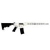 https3A2F2Fmedia.chattanoogashooting.com2Fimages2Fproduct2FIQGL15223SSSWHT2FIQGL15223SSSWHT Great Lakes AR-15 "Saved By the Splatter" Rifle .223 Wylde 30rd Magazine 16" Barrel White/Stainless Steel