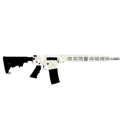 https3A2F2Fmedia.chattanoogashooting.com2Fimages2Fproduct2FIQGL15223SSSWHT2FIQGL15223SSSWHT Great Lakes AR-15 "Saved By the Splatter" Rifle .223 Wylde 30rd Magazine 16" Barrel White/Stainless Steel