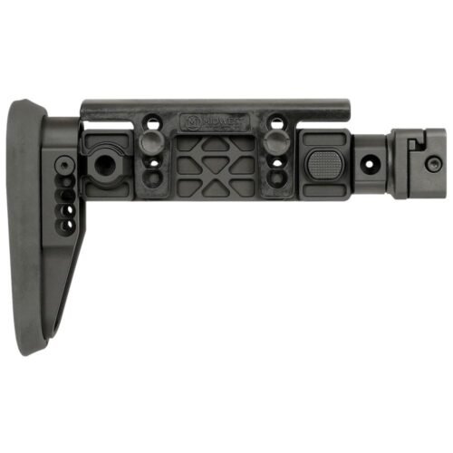 https3A2F2Fmedia.chattanoogashooting.com2Fimages2Fproduct2FMWMIAKALPHAFS2FMWMIAKALPHAFS-1 Midwest Industries Alpha Series Picatinny Folding Stock Black