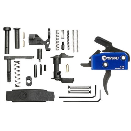 https3A2F2Fmedia.chattanoogashooting.com2Fimages2Fproduct2FMWMITRIGGERKITC2FMWMITRIGGERKITC Midwest Industries Drop In Trigger Kit with Lower Parts Ambi Safety Black