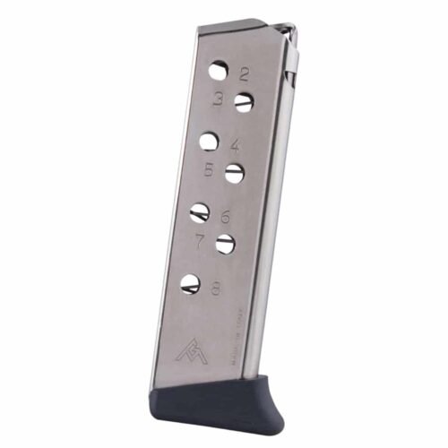 https3A2F2Fmedia.chattanoogashooting.com2Fimages2Fproduct2FMYMGWPP32FRN2FMYMGWPP32FRN-1 Mec-Gar Walther PP & PPK/S Handgun Magazine Nickel with Finger Rest Floorplate .32 ACP 8/rd