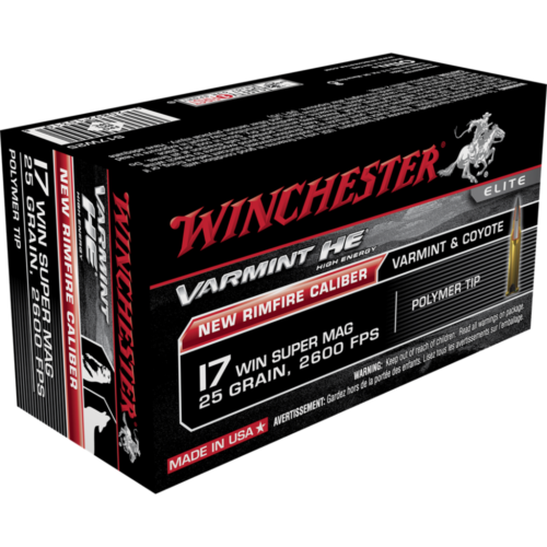 https3A2F2Fmedia.chattanoogashooting.com2Fimages2Fproduct2FWNS17W252FWNS17W25-1 Winchester Varmint Rimfire Rifle Ammunition .17 WSM 25 gr. V-MAX 2600 fps 50/ct