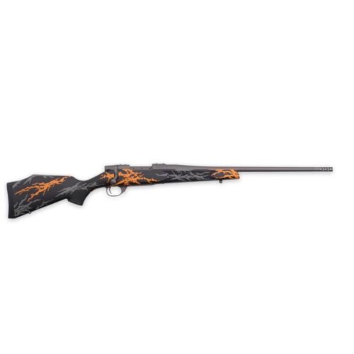https3A2F2Fmedia.chattanoogashooting.com2Fimages2Fproduct2FXBVYH7M8RR2B2FXBVYH7M8RR2B-1 Weatherby Vanguard Compact Hunter Rifle 7mm-08 Rem 5rd Magazine 20" Barrel Black and Orange with Muzzle Brake