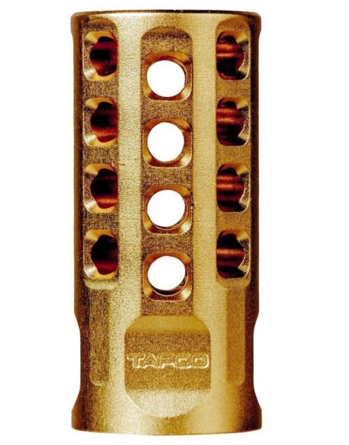 tap22032e9b2 TAPCO 10/22 MUZZLE BRAKE GOLD
