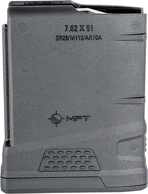 10EXD762X51.jpg MFT MAGAZINE AR10/SR25 7.62X51 - 308 WIN 10RD BLACK POLYMER