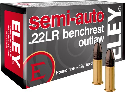 A02320 ELEY OUTLAW SEMIAUTO BENCHREST - 22LR 42GR 50RD 100BX/CS