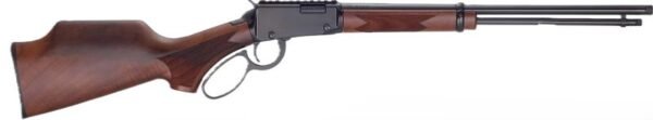 GH001PGH22.jpg HENRY H1 SPORTER LEVER RIFLE - 22/S/L/LR 18.5" BLUED WALNUT