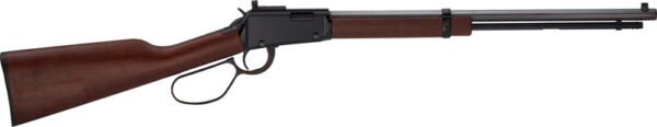 GH001TP22M.jpg HENRY H1 TRACKER LEVER RIFLE - 22WMR 20" OCT. LL BLUED WALNUT