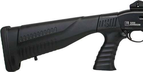 GHP1820_STOCK_1 IVER JOHNSON HP18 20GA 3" - 18.5" CYL BLACK PG BUTTSTOCK