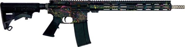 GL15223SSSBLK GLFA AR15 SPLATTER 223 WYLDE - 16" S/S BBL BLACK SPLATTER