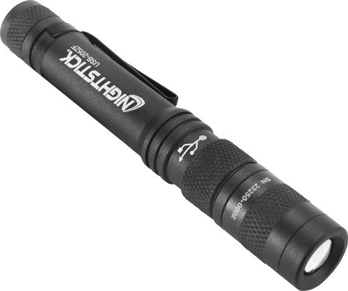 USB205ZF.jpg NIGHTSTICK METAL USB ZOOM - FOCUS FLASHLIGHT 200 LUMENS