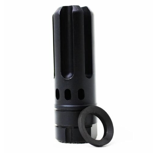 https3A2F2Fmedia.chattanoogashooting.com2Fimages2Fproduct2FAMG2K031A005OP2FAMG2K031A005OP.jpg Anderson Manufacturing AR15 3 Prong Flash Hider 5.56 1/2-28