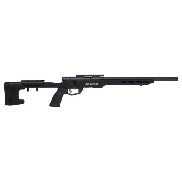 https3A2F2Fmedia.chattanoogashooting.com2Fimages2Fproduct2FBV702482FBV70248-1 Savage Arms B22 Precision Rifle 22 LR 10/rd 18" Barrel Black