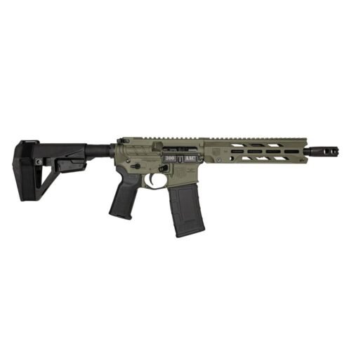 https3A2F2Fmedia.chattanoogashooting.com2Fimages2Fproduct2FDB1984B1012FDB1984B101-1.jpg Diamondback DB15 Handgun .300 Blk 30rd Magazine 10.5" 5/8x24 Threaded Barrel OD Green with SBA5 Brace