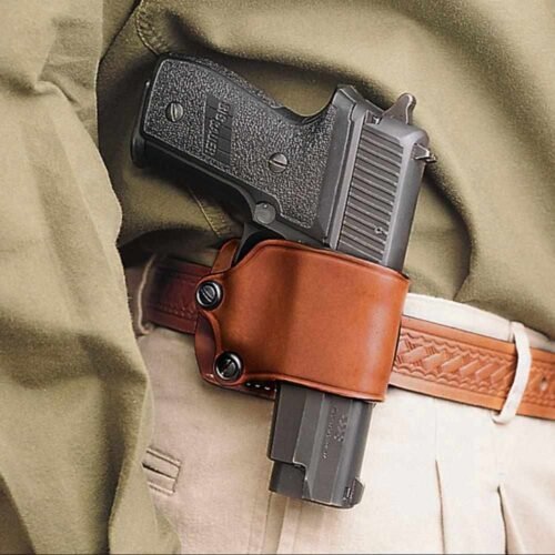 https3A2F2Fmedia.chattanoogashooting.com2Fimages2Fproduct2FDI023TADAZ02FDI023TA-1.jpg DeSantis #023 Yaqui Slide Holster for Most Double Action Autos Tan RH