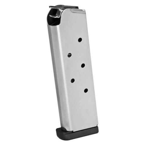 https3A2F2Fmedia.chattanoogashooting.com2Fimages2Fproduct2FFKPI60852FFKPI6085.jpg Springfield 1911 Stainless Steel EMP Magazine with Slam Pad .45 ACP 7/rd