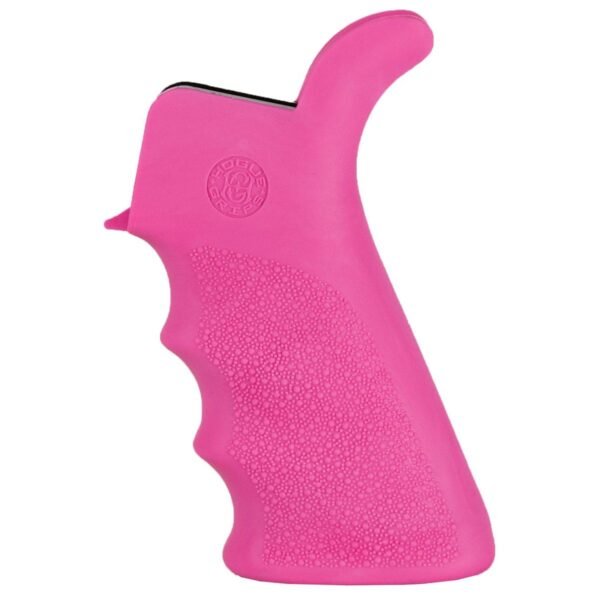 https3A2F2Fmedia.chattanoogashooting.com2Fimages2Fproduct2FHA150272FHA15027 Hogue AR-15/M-16 Rubber Beavertail Grip with Finger Grooves-Pink